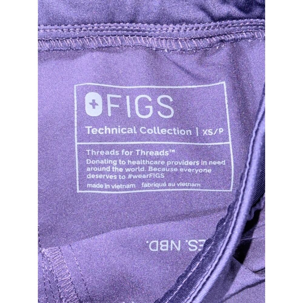 FIGS Zamora Jogger Scrub Pants Purple XS Petite EUC - Picture 3 of 4